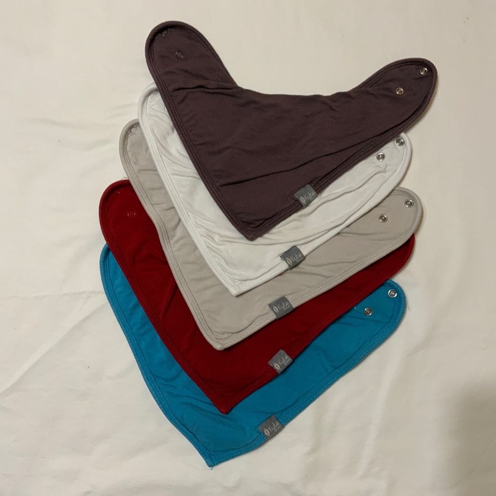 Kyte Baby Bibs, Outer lining: 97% Bamboo Rayon, 3% Spandex, inner: Bamboo Terry